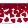 Vystreľovacie confetti - Červené srdiečka (40 cm) 