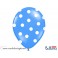 Balóny "POLKA DOTS" - Modré (6 ks) 