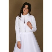 Svadobné bolerko B- 94, veľkosť 38, BIELA