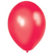 Balóny perleťové - ČERVENÉ (10 ks) 