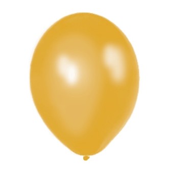 Balóny perleťové - ZLATÉ (10 ks) 