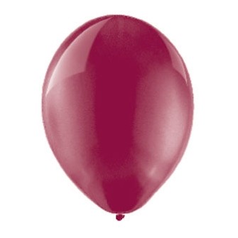 Balóny perleťové - BORDOVÉ (10 ks) 